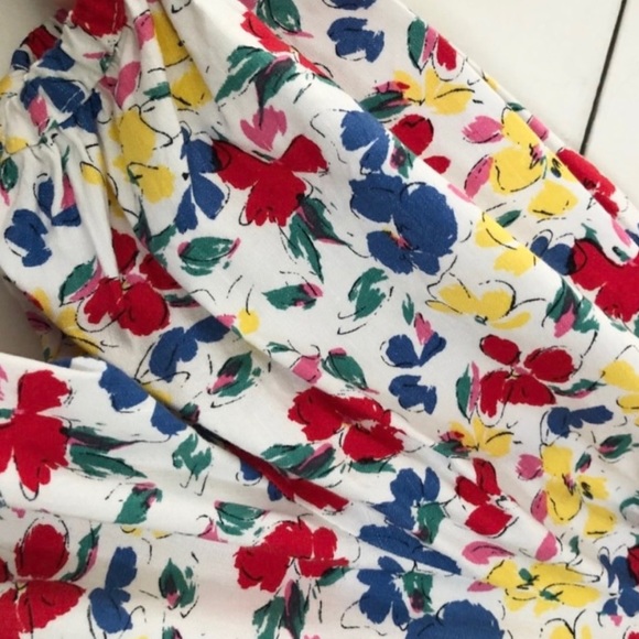 RIXO x Target Multi Floral Linen, Puff Sleeve Dress, Size 8 - Picture 6 of 11